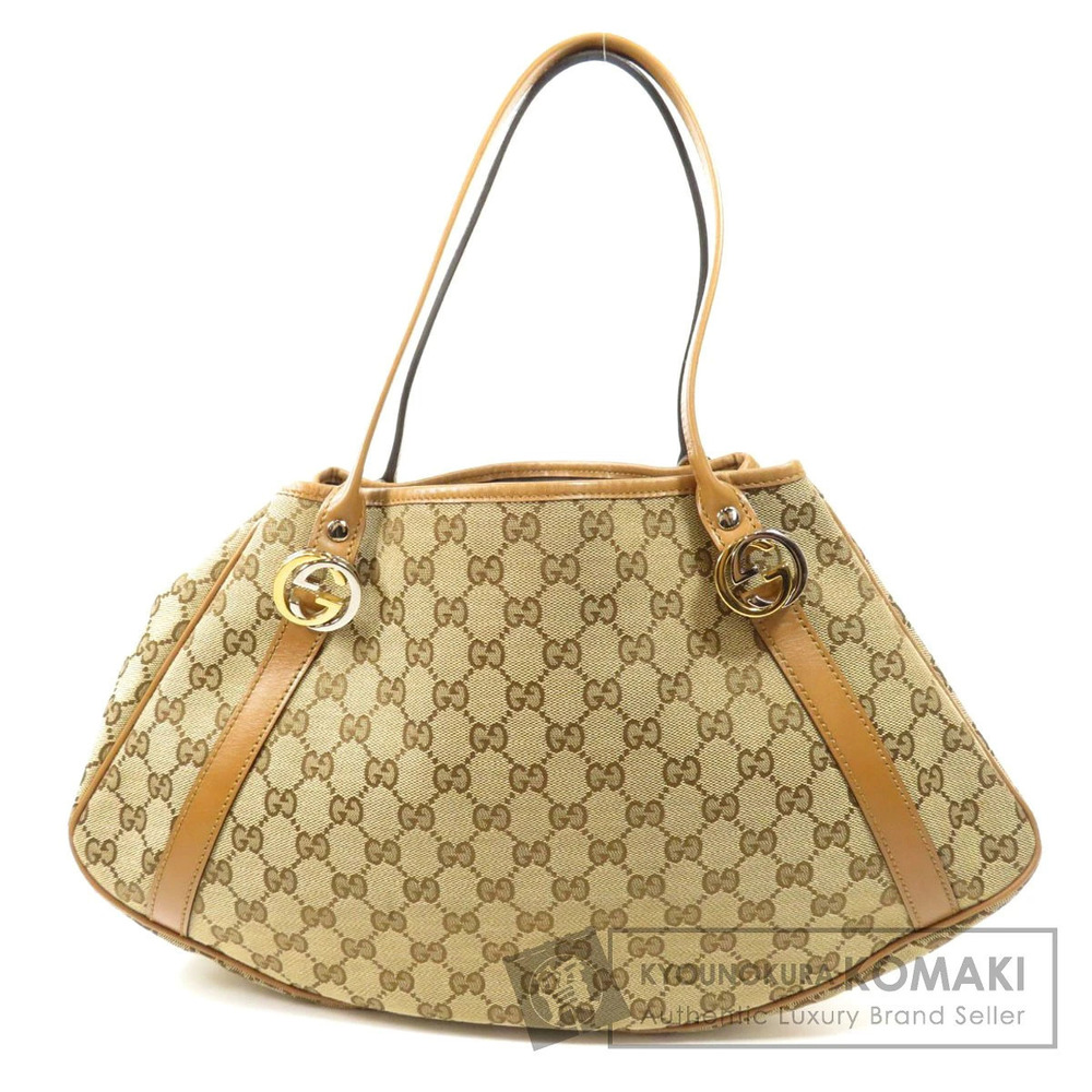Gucci Twins Canvas bag Shoulder GG tote Brown - Picture 2 of 11